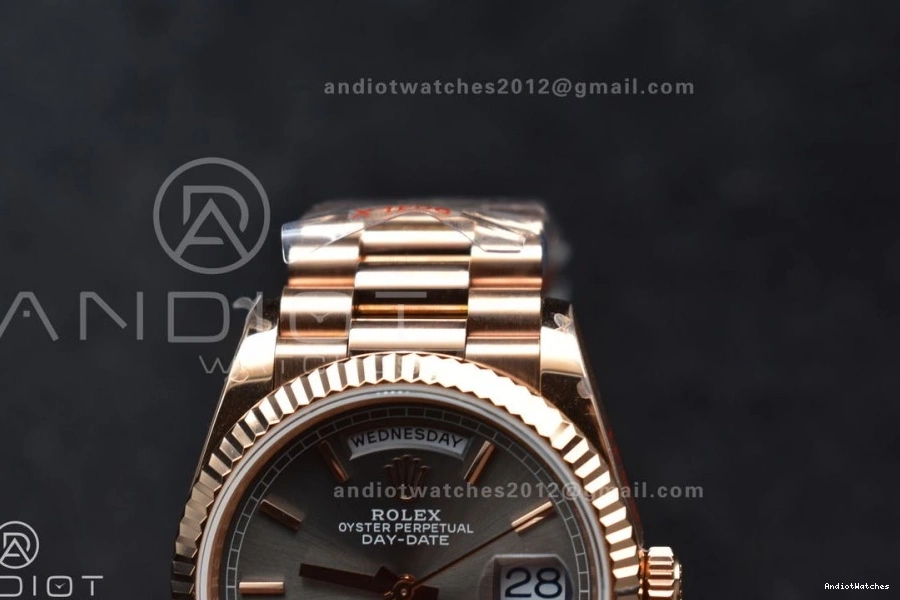 904L QF SS 36 681 (Gain DayDate Steel President Best vr3255 Edition Weight) Bracelet Dial Seasonal on V5 Grey 0726
